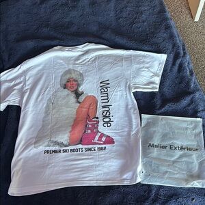 Atelier Extérieur White Graphic T-Shirt